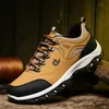 YRZL Wanderschuhe für Männer, hochwertige Herren-Turnschuhe, verschleißfest, rutschfest, modische Herrenschuhe, Schnürschuhe, lässige Wanderschuhe