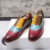 Yomior 2021 Neue Mode Kausalen Schuhe Vintage Britischen Formale Kleid Leder Schuhe Mixed Farben