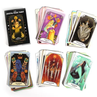 Das Crystal Magic Tarot versteht und kontrolliert Ihr Schicksal mit Tarot, 78-Karten-Tarot-Deck, Image