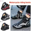 Motorrad Reitstiefel Wasserdichte Off-road Stiefel Gangschaltung Gummi Schützende Anti Slip Schuhe