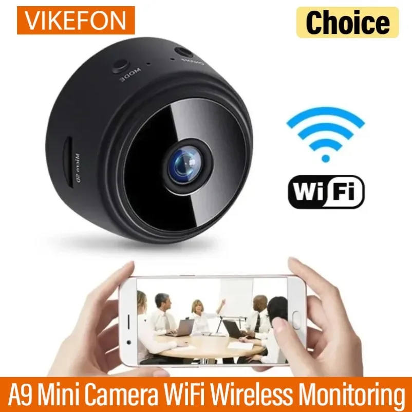VIKEFON A9 Mini Kamera WiFi Drahtlose Überwachung Sicherheit Schutz Remote Monitor Camcorder Video Überwachung Smart Home Image