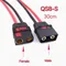 Male Female QS8 Pigtail Connector Cable QS8-S Antispar Plug with 8AWG Silicon Wire 30CM for RC Hobby Battery FPV