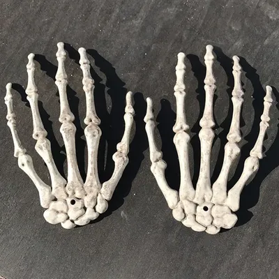 Halloween gruselige Requisiten Kunststoff Skelett Hände realistische Lebensgröße Kunststoff gefälschte menschliche Hand Knochen Party beängstigende Requisiten Halloween Dekor Image