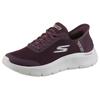 Slip-On Sneaker SKECHERS "GO WALK FLEX-GRAND ENTRY", Damen, Gr. 35, rot (burgunderrot), Textil, sportlich, Schuhe, Slipper mit Slip-ins zum Schlupfen