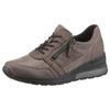 Keilsneaker WALDLÄUFER "H-CLARA-Soft", Damen, Gr. 6 (39), grau, Nubukleder, Textil, Veloursleder, Glitzer, sportlich, Schuhe, Freizeitschuh, Halbschuh, Schnürschuh mit Luftkammernsohle