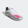 Fußballschuh ADIDAS PERFORMANCE "F50 MESSI CLUB KUNSTRASEN NEUERER GENERATION, HART- UND ASCHENPLÄTZE", Gr. 36, cloud weiß, lucid rot, silber metallic, Synthetik, sportlich, Schuhe, geeignet für Rasen- und Kunstrasenplätze