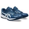 Hallenschuh ASICS "GEL-TASK 4", Gr. 49, mako blau, weiß, Synthetik, sportlich, Schuhe, für Hallensport