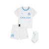 Trainingsanzug PUMA "Olympique de Marseille 25/26 Heimtrikot-kit Kinder", Kinder, Gr. 80, weiß (weiß bleu azur blau), Obermaterial: 100% Polyester; Rippe: 100% Polyester, Sportanzüge