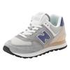 Sneaker NEW BALANCE "574", Gr. 36, slate grau, rain cloud, Leder, Textil, mehrfarbig, sportlich, Schuhe
