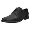 Schnürschuh BUGATTI, Herren, Gr. 46, grau, Lederimitat, casual, Schuhe, Anzugschuh, Business Schnürschuh mit modischem Fersen-Flag