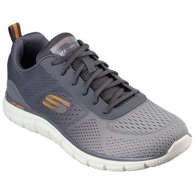 Sneaker SKECHERS "TRACK-RIPKENT", Herren, Gr. 42, grün (oliv, grau), Textil, Synthetik, sportlich, Schuhe, Freizeitschuh, Halbschuh, Schnürschuhin veganer Verarbeitung Image