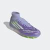 Fußballschuh ADIDAS PERFORMANCE "F50 SPARKFUSION LEAGUE FG/AG", Gr. 38, violet tone, lucid lemon, lila rush, Synthetik, Textil, sportlich, Schuhe, geeignet für Rasen- und Kunstrasenplätze