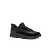 Slip-On Sneaker GEOX "U SPHERICA PLUS", Herren, Gr. 46, schwarz, Textil, Leder, Synthetik, sportlich, Schuhe, Freizeitschuh, Schnürschuh mit Geox Spezial Membrane
