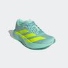 Laufschuh ADIDAS PERFORMANCE "ADIZERO EVO SL", Gr. 38, semi flash aqua, lucid lemon, mint ton, Synthetik, Textil, sportlich, Schuhe, angelehnt an das Design vom Adios Pro Evo