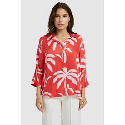 Kurzarmbluse SMITH & SOUL, Damen, Gr. S, chili print, Material: 100% Viskose, bedruckt, casual, lässig geschnitten normal, hoch geschlossener Ausschnitt, 3/4-Ärmel gerader Abschluss, Blusen Image