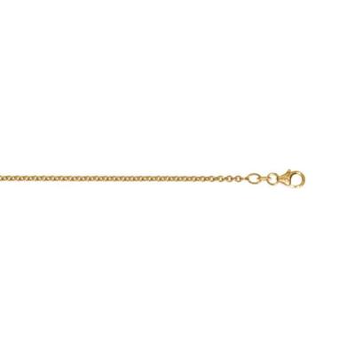 Goldkette ONE ELEMENT "Halskette Rundankerkette aus 333 Gelbgold Ø 2 mm" Gr. 55, gold, Halsketten, Damen, 55, Gelbgold 333-Gold, Gelbgold 333, Gold, für Damen – elegant, modern & vielseitig kombinierbar Image