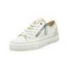 Sneaker MUSTANG SHOES "Mustang Shoes Sneaker Lederimitat/Textil", Damen, Gr. 39, weiß (weiß, beige), Lederimitat, Textil, casual, Schuhe