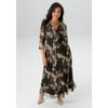 Midikleid ANISTON PLUS, Damen, Gr. 48, N-Gr, schwarz, beige, sanftes weiß, Mesh, Jersey, Obermaterial: 95% Polyester, 5% Elasthan. Futter: 100% Polyester, gemustert, Mesh, feminin, figurumspielend knöchelfrei, Kleider, In Mesh Qualität - NEUE...