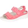 Plateausandale WALDLÄUFER "K-ADEA", Damen, Gr. 5 (38), rosa, Veloursleder, unifarben, casual, Schuhe, in Extraweite K für den starken Fuß