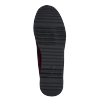 Keilsneaker MARCO TOZZI, Damen, Gr. 42, rot (dunkelrot), Textil, Lederimitat, unifarben, sportlich, Schuhe, Freizeitschuh, Halbschuh, Schnürschuh mit Außenreißverschluss