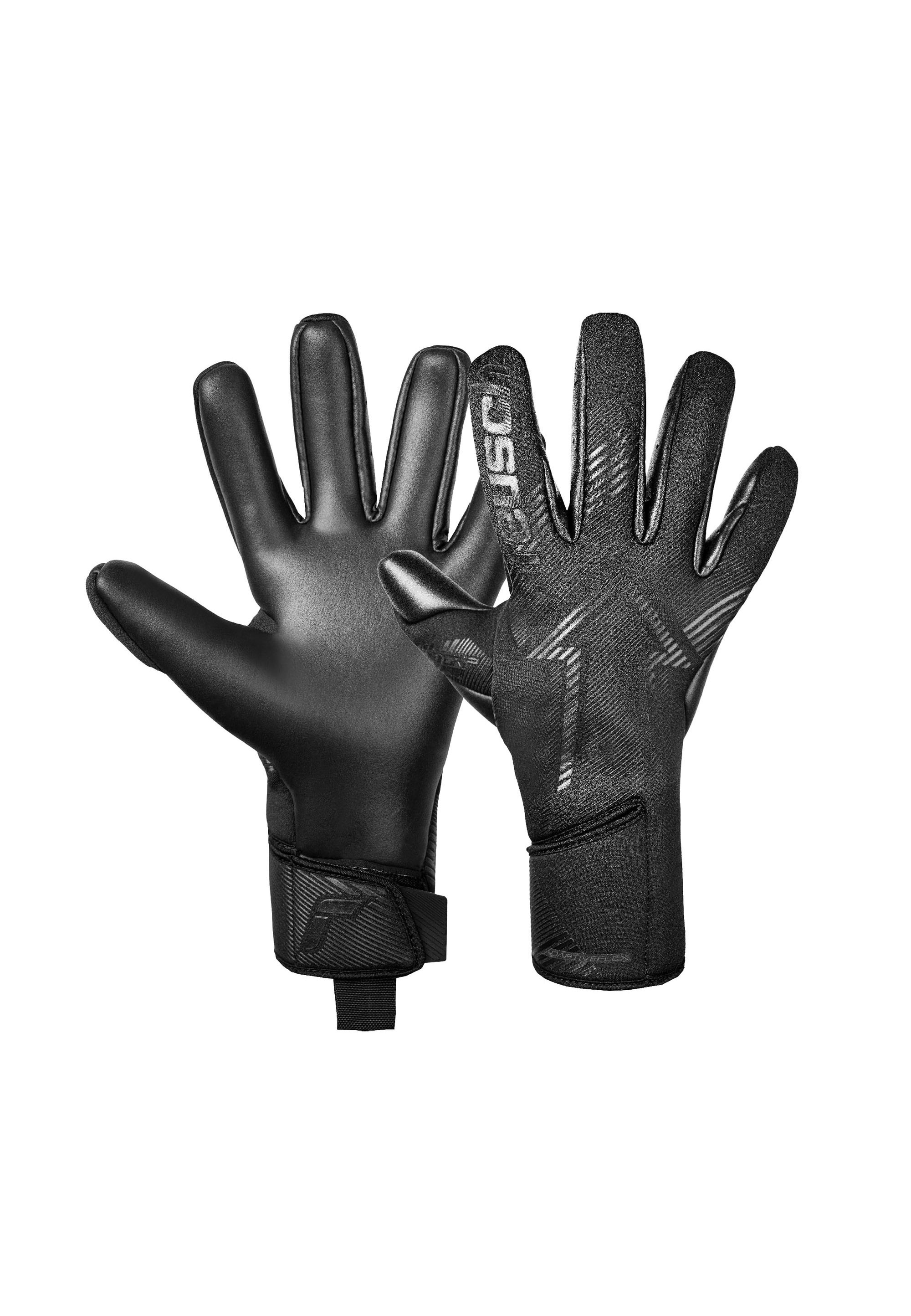 Torwarthandschuhe REUSCH "Fastgrip Duo", Damen, Gr. 9, schwarz, 59% Elastodien, 33% Polyester, 5% Polyurethan, 3% Polyamid, unifarben, Handschuhe, mit Hybrid Negative Cut Image