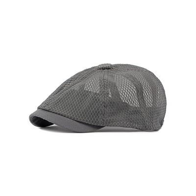 Men's Breathable Mesh Newsboy Hat – Lightweight Summer Flat Cap with Classic Ivy Style for Outdoor Activities and Casual Wear