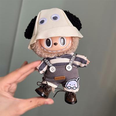 Clothes for 17cm Doll (No Doll) 17cm Doll Outfits Set with Accessaries Stylish Dress-Up Set for La Boo-Boo