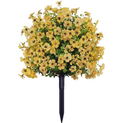 Simulation Violet with Ground Plug and Stake, Artificial Garden Flower Decor, Fake Plant for Outdoor Yard, Lawn, or Home Decoration