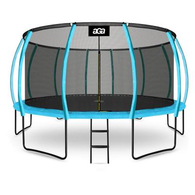 Aga sport exclusive Trampolin 500 cm Hellblau + Sicherheitsnetz + Leiter Image