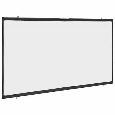 TEMU 90-inch X 16:9 Nylon Projector Screen - Easy Wall Mount, Presentations, Portable Projector Image