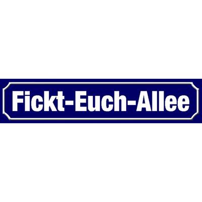 "TEMU "fickt-euch-" Vintage Tin Sign, 40x10cm, German Wall Hanging Decor, Iron Material, For Home, Restaurant, Bar, Cafe, Door, Garden, Garage Decoration" Image