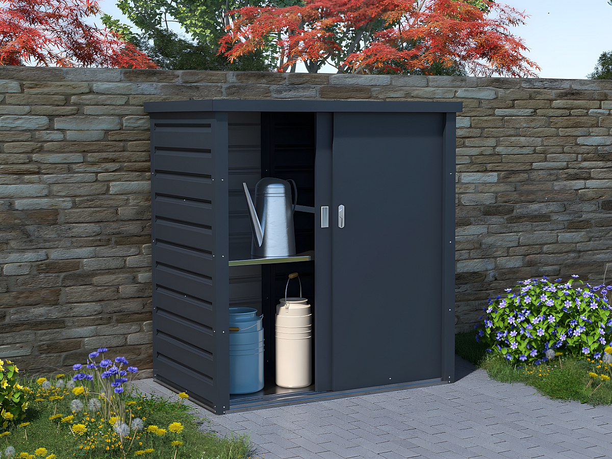 Armadio portaoggetti da giardino 1,31 m3 in Acciaio galvanizzato Grigio - REIVAX