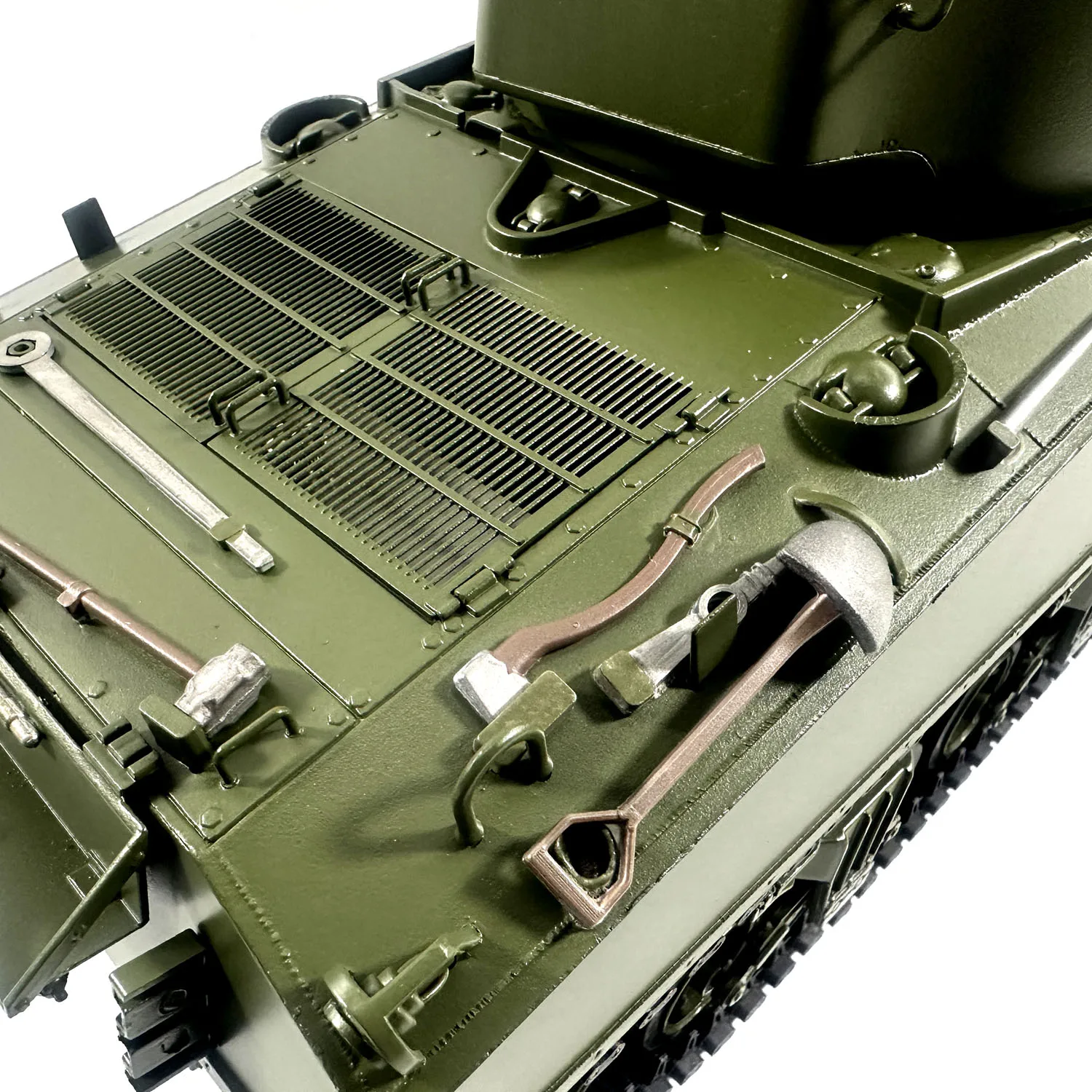 Mato Metall TR RC Panzer Maßstab 1/16 4CH 2,4 GHz Armeegrün M4A3 Sherman Infrarot Ver R1230 TOUCAN RC HOBBY RC Panzer TH00673