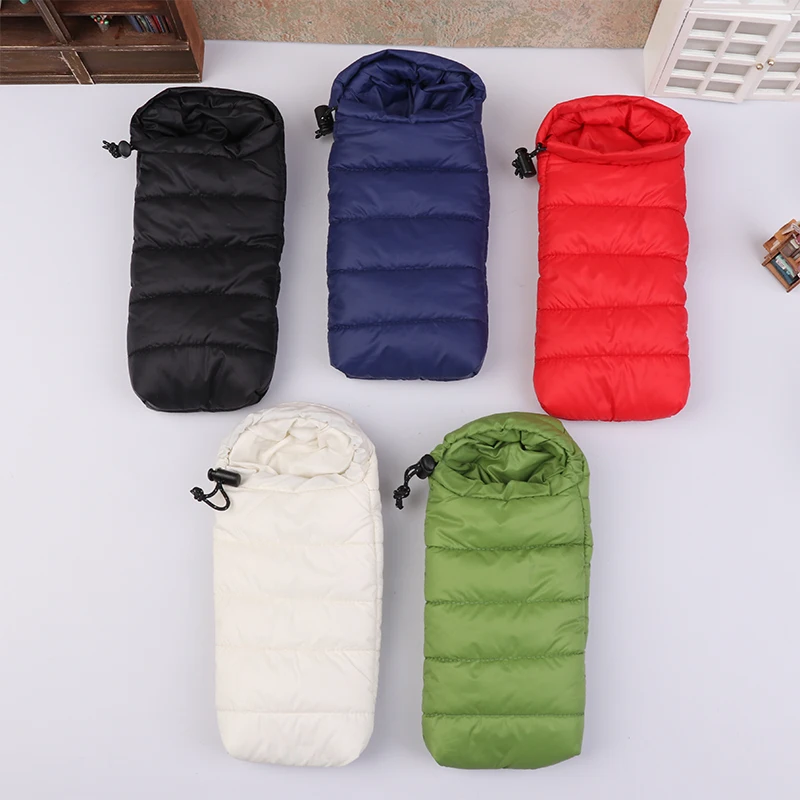 1Pcs Puppe Simulation Schlafsack Puppenhaus Schlafzimmer Möbel Spielzeug Puppenhaus Outdoor Camping Szene Dekoration Zubehör