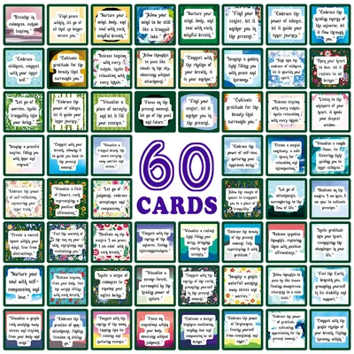 60Pcs Positive Affirmation Cards, Daily Encouragement Message Notes with Inspirational Quotes for