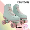 Größe 32 33 34 35-42 Blinkende Rollschuhe Quad-Turnschuhe Anfänger 4 Räder Skateschuhe für Frauen
