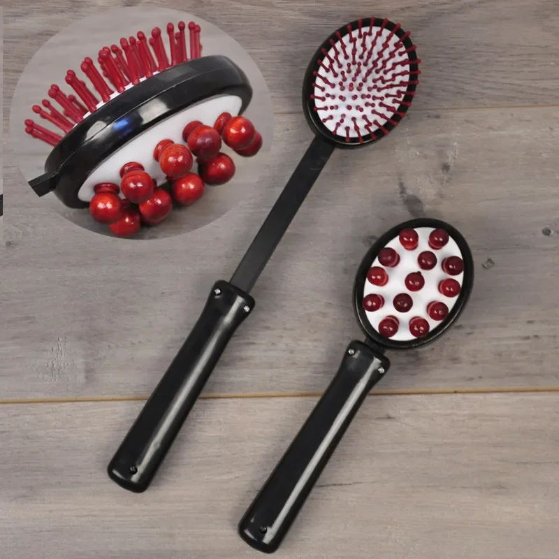 Massage Stick Zurück Percussion Massage Hammer Müdigkeit Relief Griff Holz Schaber Entspannung Massage Stick Körper Gesundheit Pflege Image