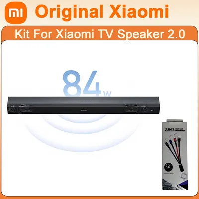 Original Xiaomi TV Speaker 2.0 Kit Echo Wall Wireless Surround Home Theater Class Speaker 84W With 6 Sound Modes Coaxial HDMI