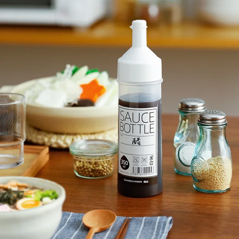 Plastik-Quetsch flasche Tomaten salats auce Quetsch flasche 350ml Essig flasche Sojasauce flasche Küchen gewürz flasche Image