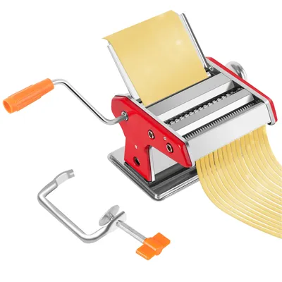 Household Manual Pasta Machine - 304 Stainless Steel Noodle Maker w/2-3 Cutters, Multi-Function Kitchen Tool for Fresh Noodles