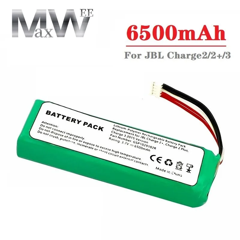 6500mAh GSP1029102R Batterie für JBL Ladegerät 2 +, Ladung 2 plus, v1 Version Lautsprecher Für jbl Ladung 2 Ersatz batterie Image