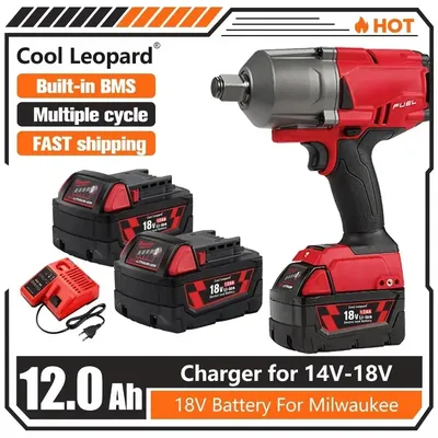 Original Milwaukee M18 18V rechargeable lithium-ion battery M18B6 6000mAh,with anti-counterfeiting label, Milwaukee tool battery