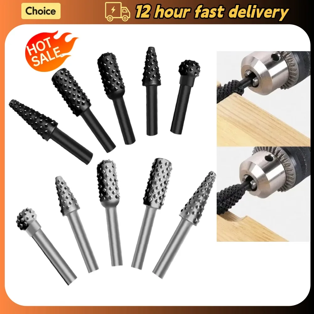 1/4'' 5PCS Bohrer Set Schneiden Werkzeuge für Holzbearbeitung Messer Holz Carving Werkzeug Zimmerei Holz Schneiden Werkzeuge workDrill Bit Set Image
