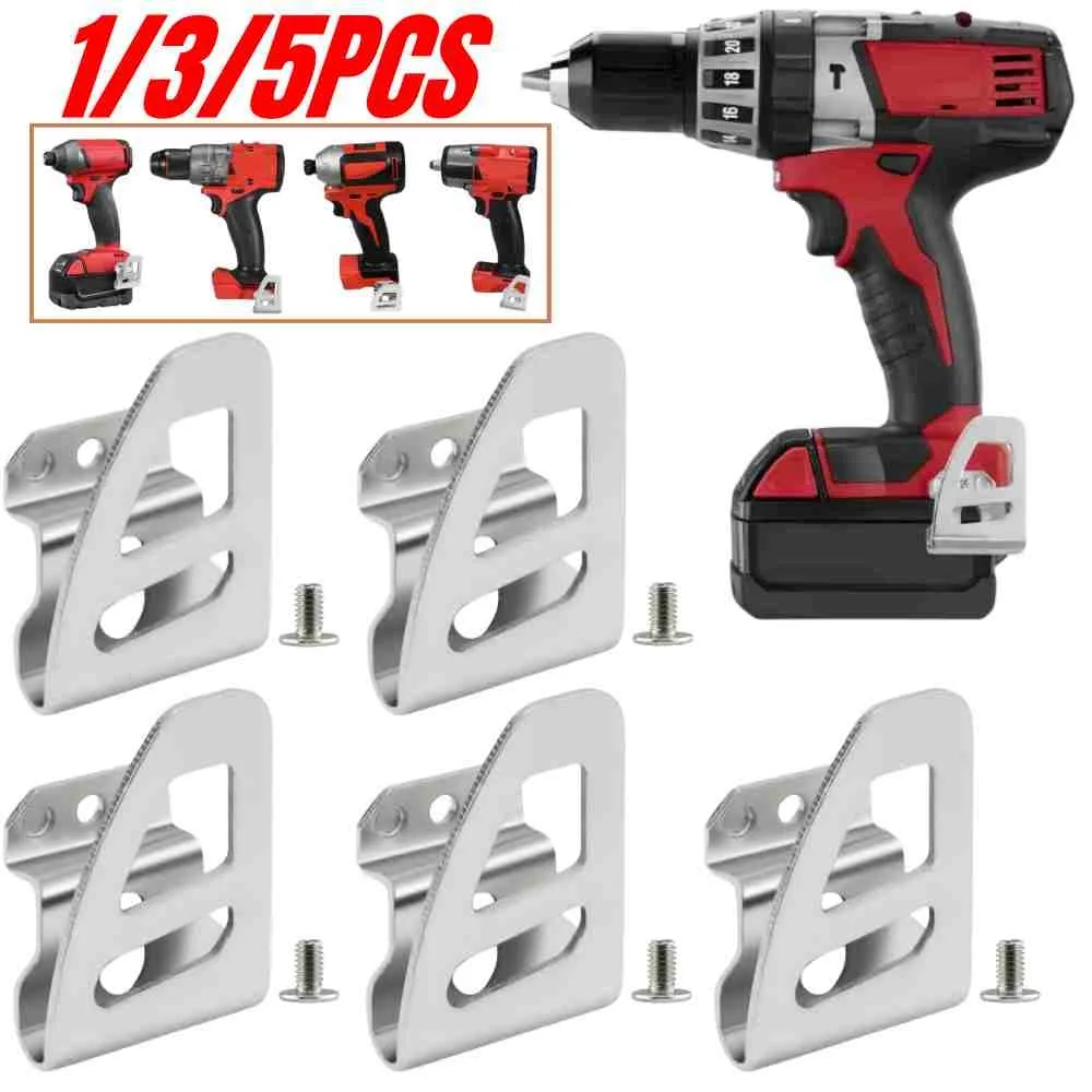 Elektrische Bohrer Gürtel Clip Haken mit Schraube Für Milwaukee Bohrer Schlagschrauber Schraubenschlüssel Gürtel Clip Haken Power Werkzeuge Zubehör Image