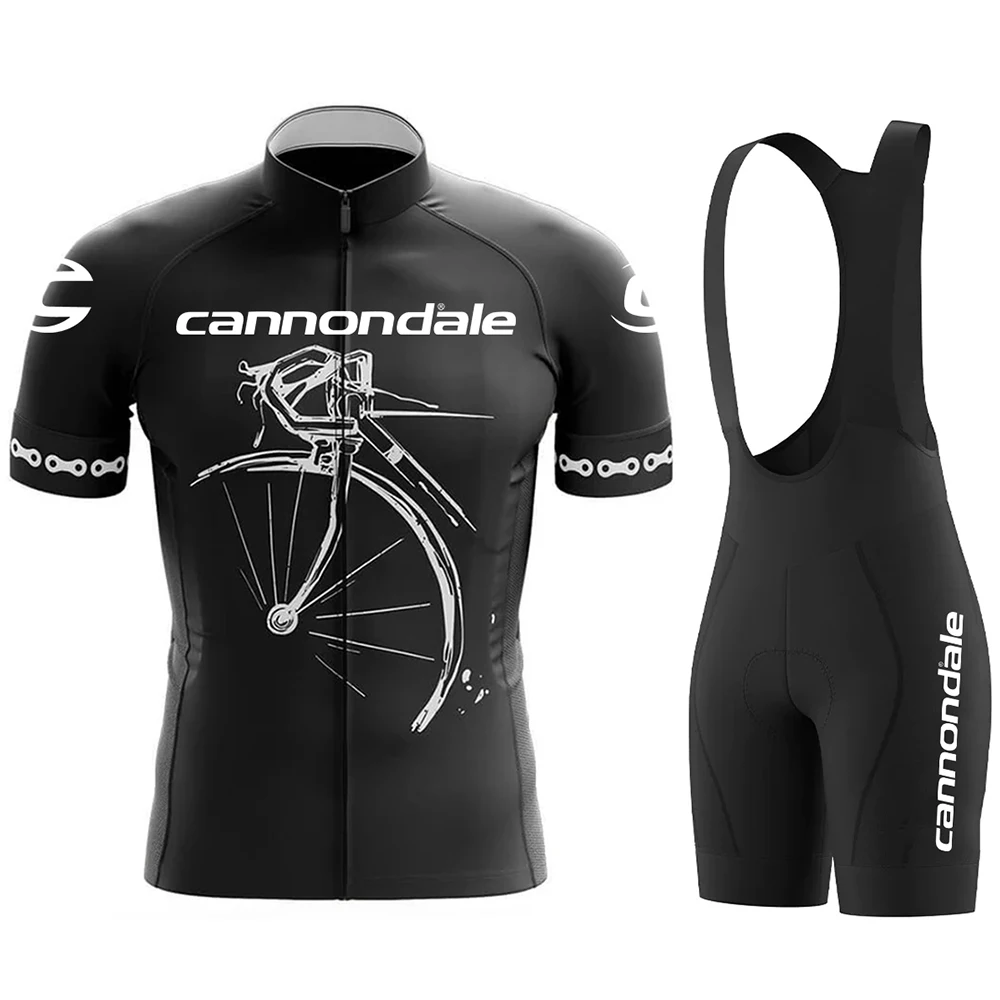 Cannondale Maillot Ciclismo Uomo Attrezzatura Mtb Bici da strada per abbigliamento da bicicletta da uomo Cyling Jersey Abbigliamento da uomo Set sportivo da uomo