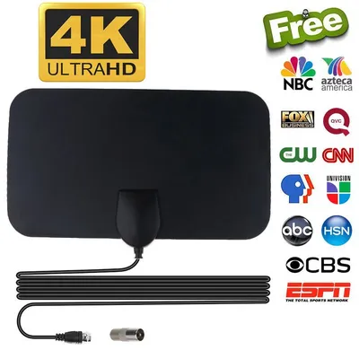 TV-Antenne 4K für alle HD-Digitalfernseher 300 Meilen 25 dB High Gain Booster HD für Wohnmobil-Innenantennen Outdoor Global TV Free Channel