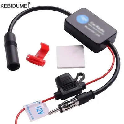 Auto Car Radio FM Antenna Signal Booster Amplifier Universal 12V FM Car Radio Antenna Enhance