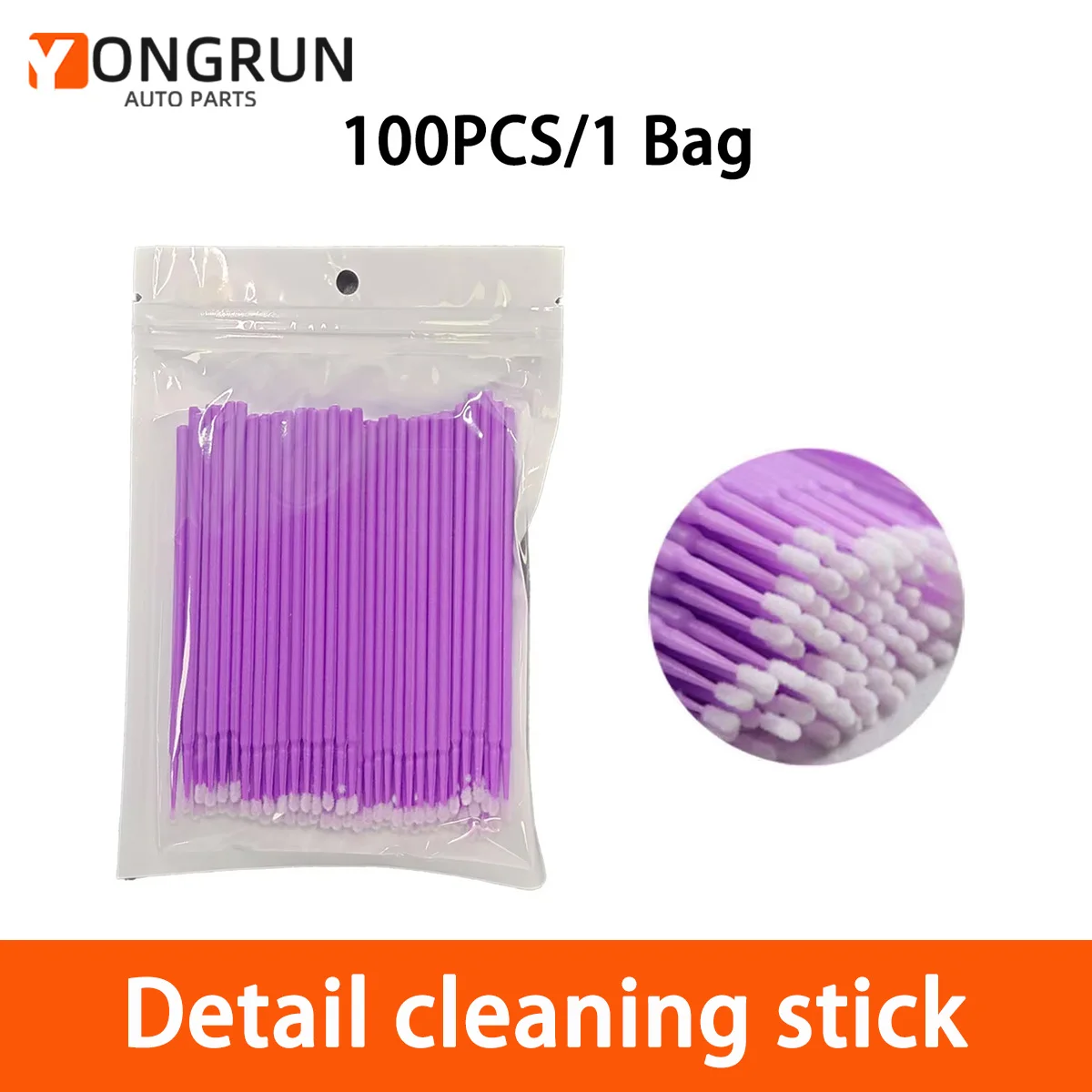 100 teile/beutel Auto Reparatur Farbe Micro Pinsel Nano Baumwolle Tupfer Reinigung Stick Details Auto Produkt Farbe Micro Pinsel Kopf Image