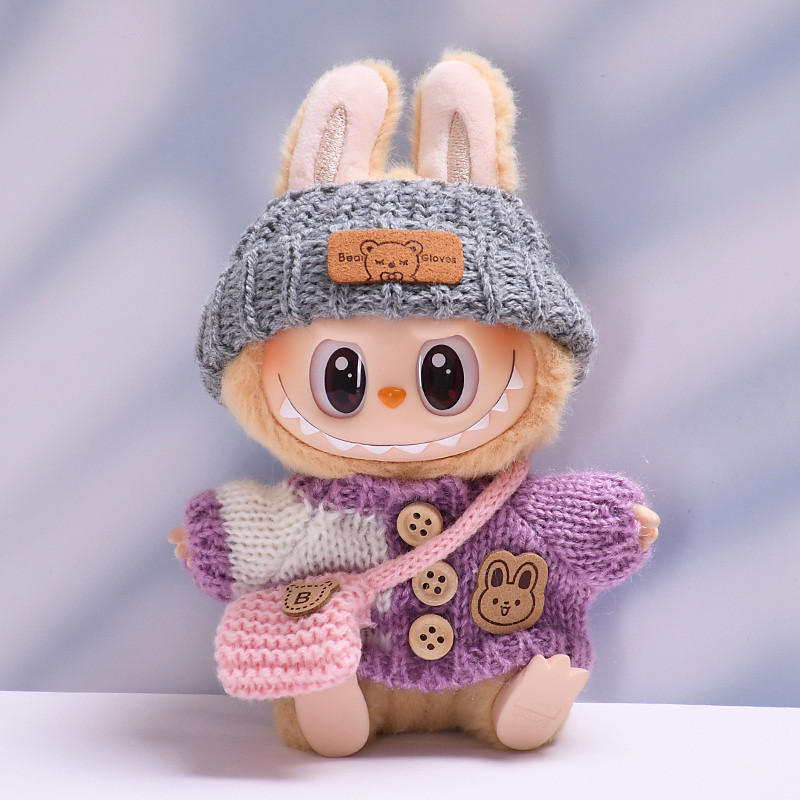 Clothes for 17cm Dolls Fashion Garment Accessories(No Doll) Cute Sweater Suitable for 6.69inch (17cm) Doll Soft Cotton Clothing Replacement Christmas Gift