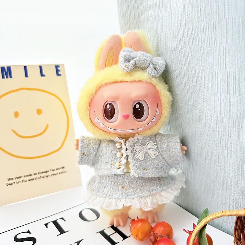 Clothes Set for 17cm Dolls Lobuboo Fashion Clothes Accessories Outfit Suitable for 6.69inch (17cm) Doll Soft Cotton Clothing Replacement No Doll ONLY Clothes